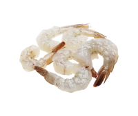 Креветки б/г очищ 31/40 сырая на хвосте 1кг