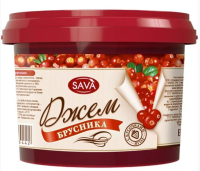 Джем САВА Брусника 870гр ведро