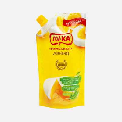 Майонез ЛУКА Гост 60% 700мл дой-пак