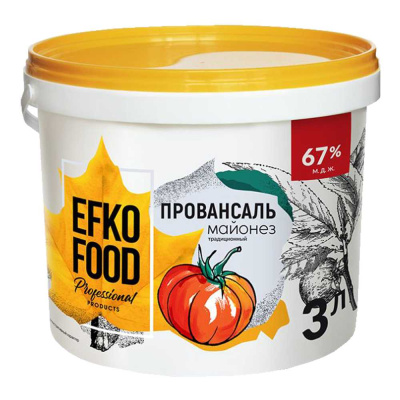 Майонез Провансаль EFKO FOOD 67% 3л ведро