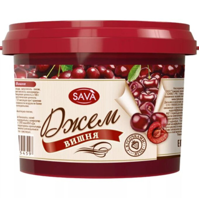 Джем Сава Вишня 870гр ведро