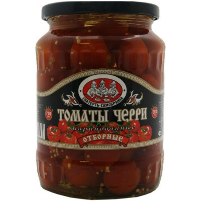 Томаты Черри Скатерть Самобранка маринов 720мл/680гр ст/б